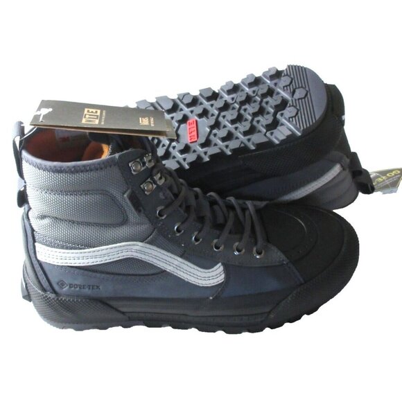 Vans Women's Sk8-Hi MTE-3 Stealth Black Asphalt Grey Waterproof Boots Size 8.5 - Picture 2 of 6